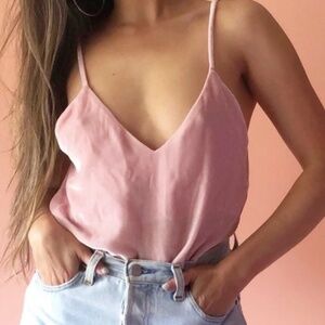 Reformation Pink Camisole Top